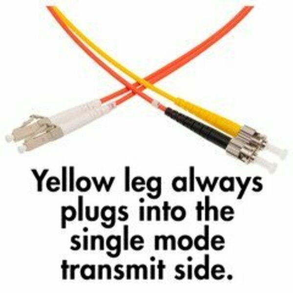 Swe-Tech 3C Mode Conditioning Cable ST / LC, OM1 Multimode, 62.5/125, 5 meter FWTSTLC-12105